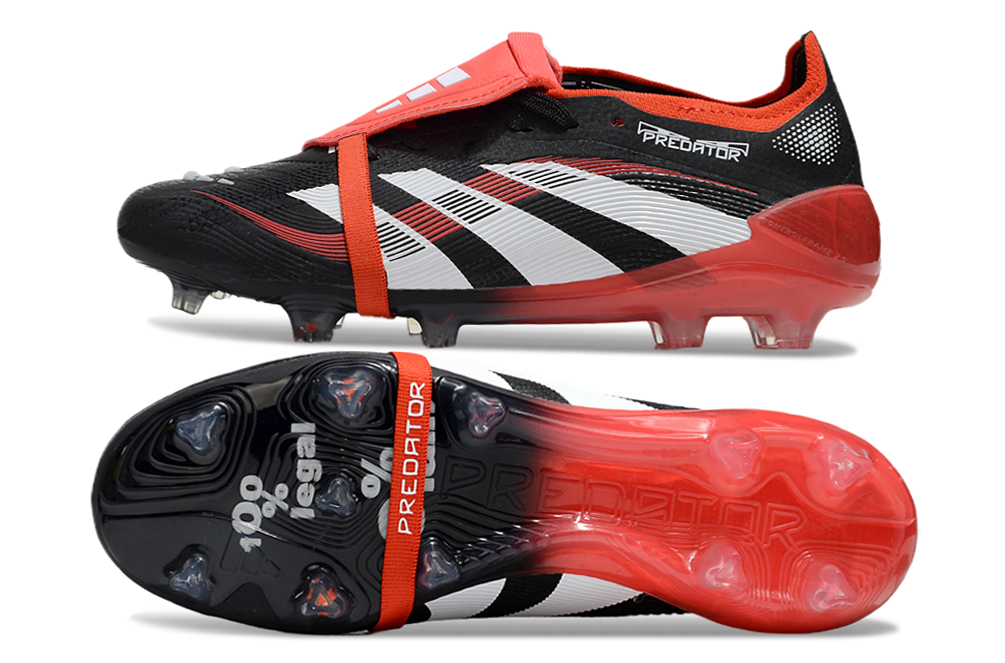 Predator Black Red Tongue Elite FG