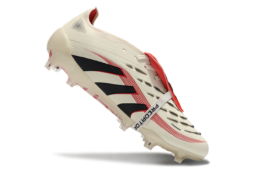 Predator Elite White Red Tongue FG