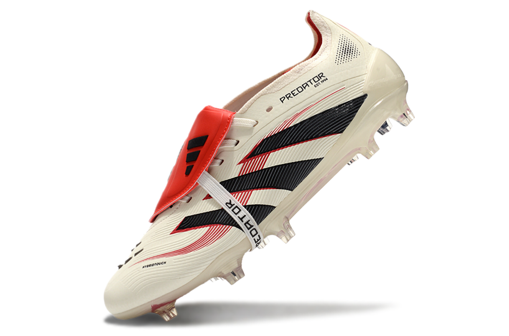 Predator Elite White Red Tongue FG