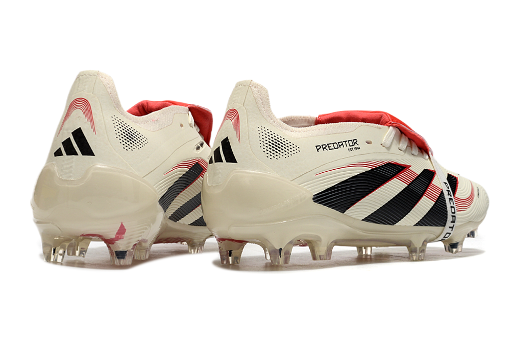 Predator Elite White Red Tongue FG